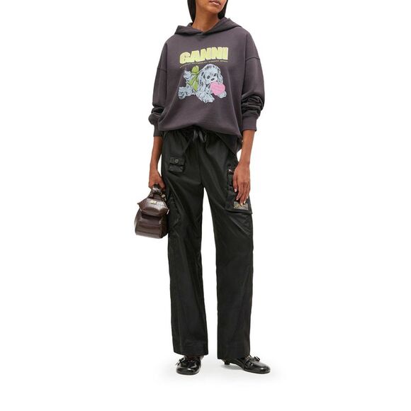 Ganni Women Hoodie With Print - Picture 2 of 4